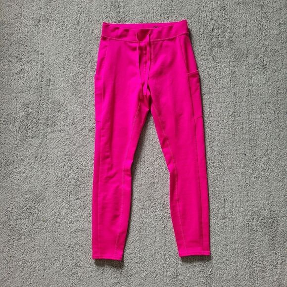 Alo 7/8 High-Waist Checkpoint Legging Size Small in Neon Pink - Picture 2 of 8